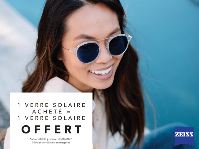 lunette de vue et solaire offerte